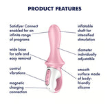 Inflatable Anal Vibrator - Air Pump Booty 5+ Satisfyer - Boutique Séduction