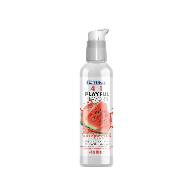 4 in 1 PLAYFUL FLAVORS Watermelon - SWISS NAVY Playful Flavors - Boutique Séduction