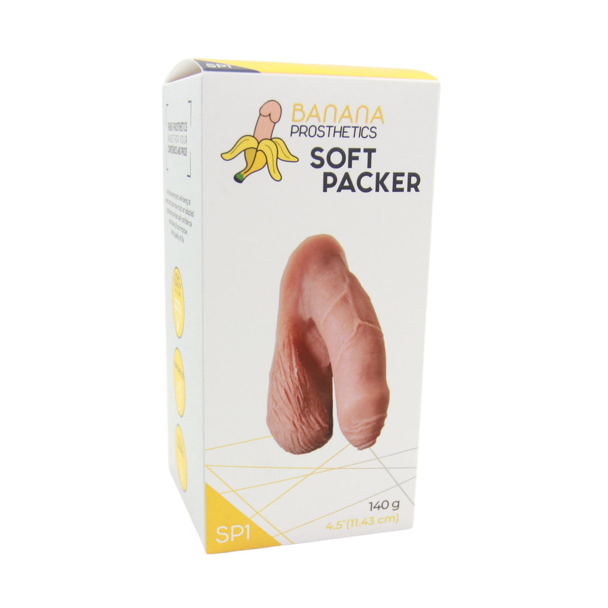 SOFT PACKER 4.5in Uncircumcised Prosthese - BANANA Banana Prosthetics - Boutique Séduction