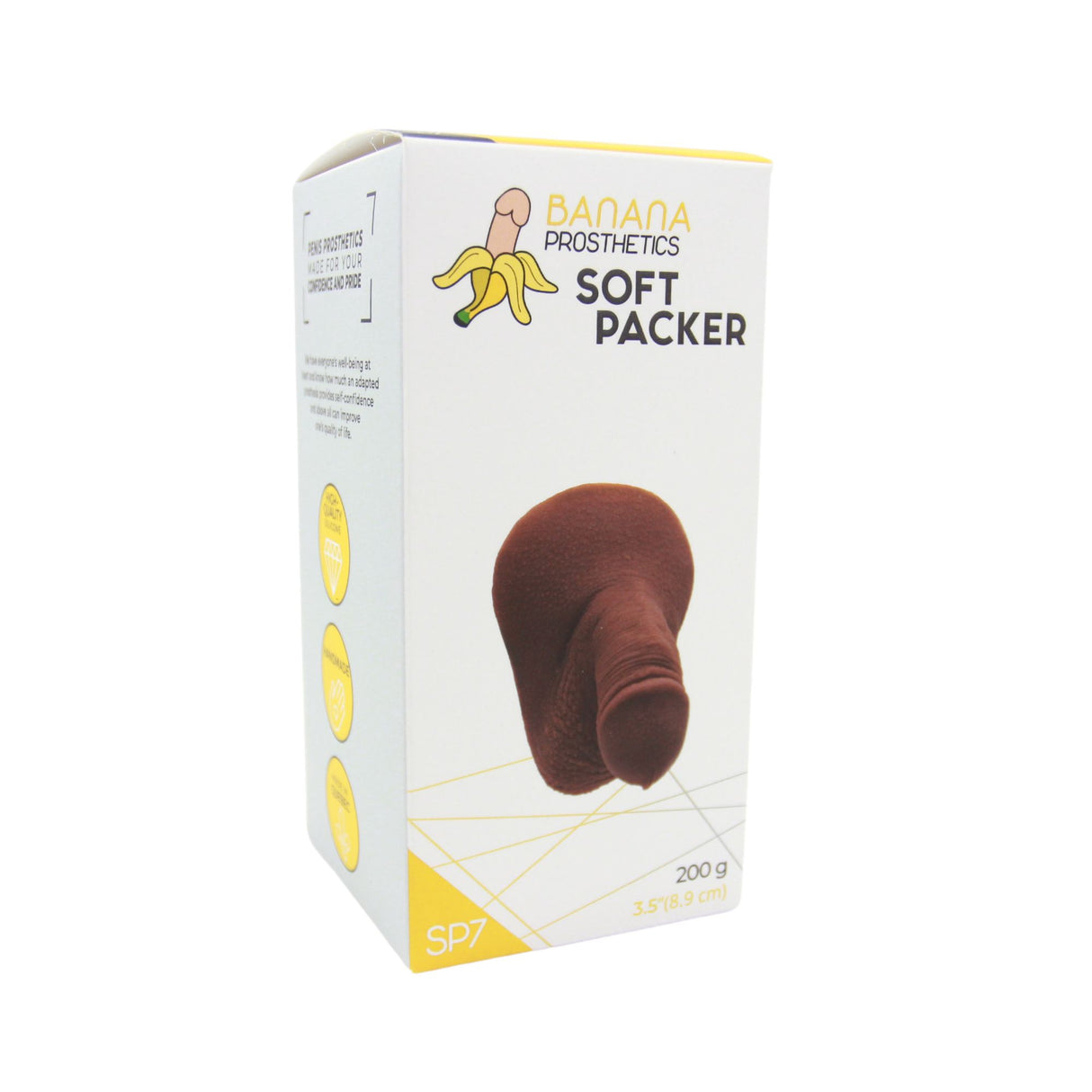 SOFT PACKER 3.5in Circumcised Prosthese - BANANA Banana Prosthetics - Boutique Séduction