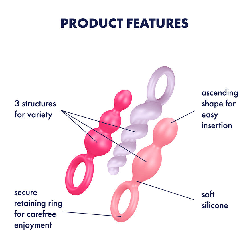 TRIO PLUGS Anal Accessory Satisfyer - Boutique Séduction