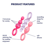 TRIO PLUGS Anal Accessory Satisfyer - Boutique Séduction