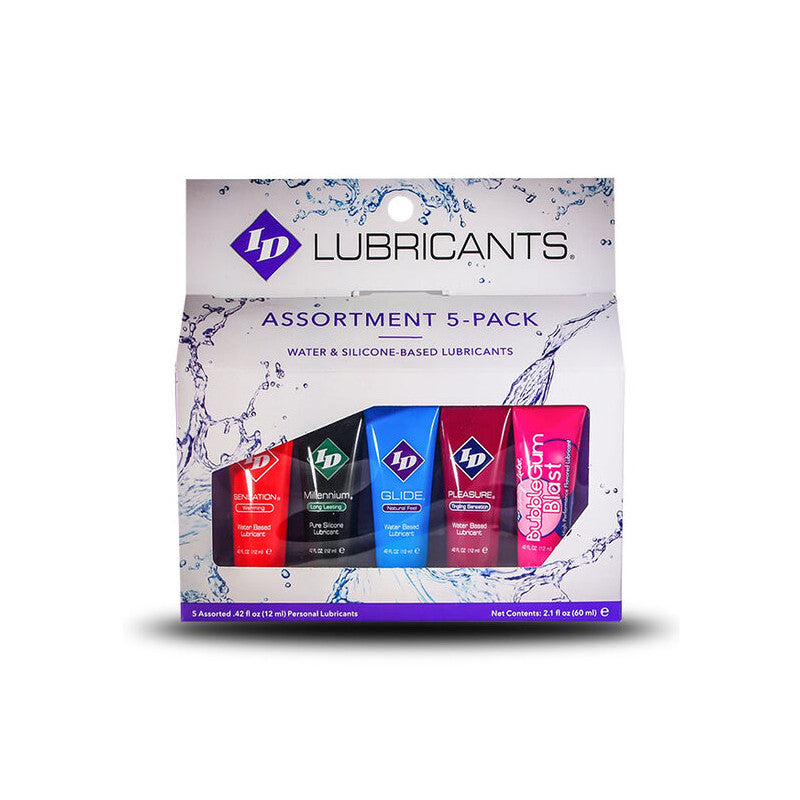 Assorted lubricants - ID Lubricant - 5 Pack ID Lubricants - Boutique Séduction