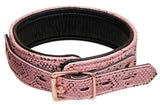 Collar & Leash Pink Snake Print - SPARTACUS Spartacus - Boutique Séduction