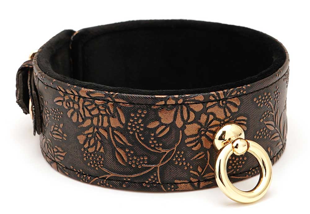 Collar & Leash Floral Print - SPARTACUS Spartacus - Boutique Séduction