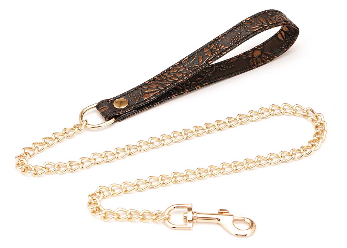 Collar & Leash Floral Print - SPARTACUS Spartacus - Boutique Séduction