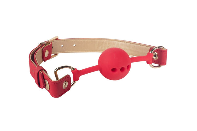 Gold Silicone Ball Gag - SPARTACUS Spartacus - Boutique Séduction