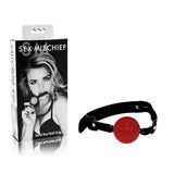 S&M - Solid Red Ball Gag Sex & Mischief - Boutique Séduction