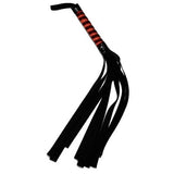 S&M - Red and Black Stripe Flogger Sex & Mischief - Boutique Séduction