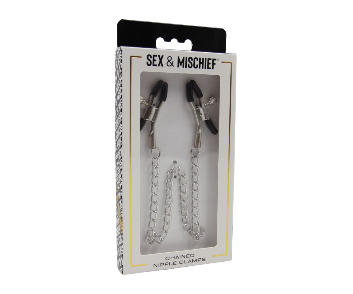 Chained Nipple Clamps - SEX & MISCHIEF Sex & Mischief - Boutique Séduction