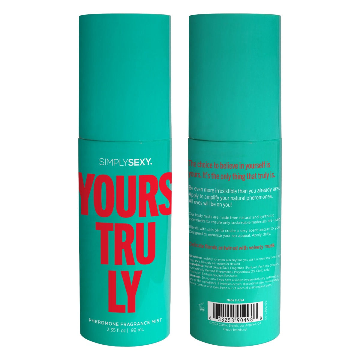 YOURS TRULY Pheromone Fragrance Mist - SIMPLY SEXY Simply Sexy - Boutique Séduction