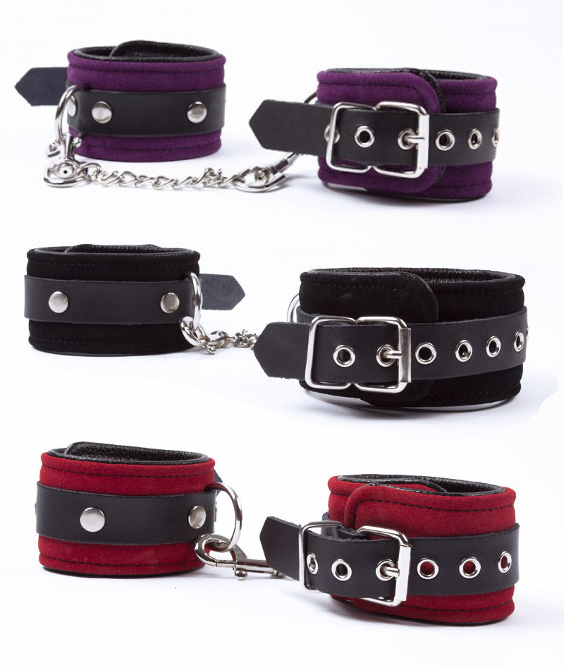 Suede Handcuffs with Leather Lining - MISS MORGANE Miss Morgane - Boutique Séduction
