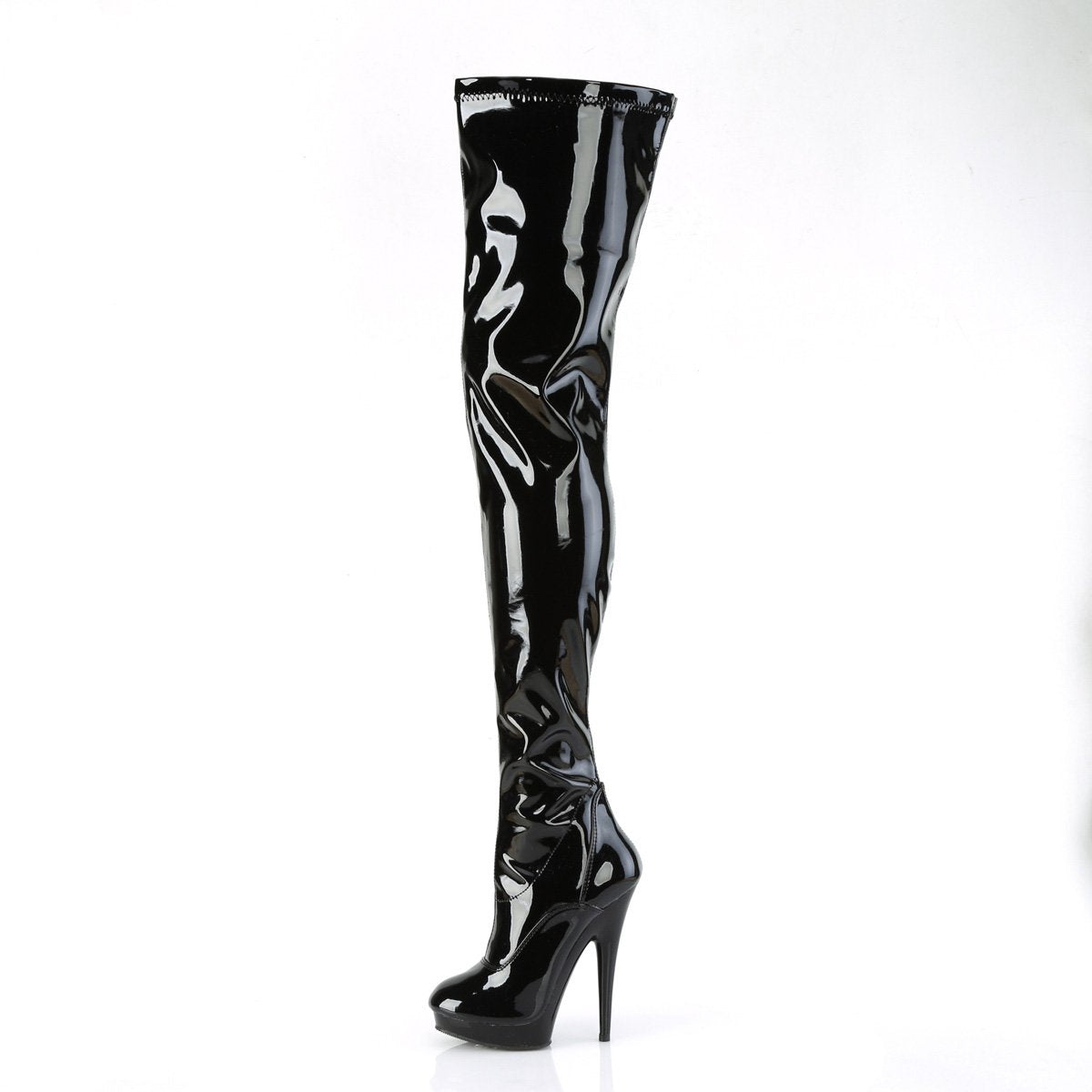 High Boot - 6" Heel - PLEASER - Black Pleaser Shoes - Boutique Séduction