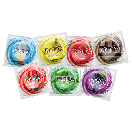 Condom Non-Lubricated Flavored - TRUSTEX Trustex - Boutique Séduction