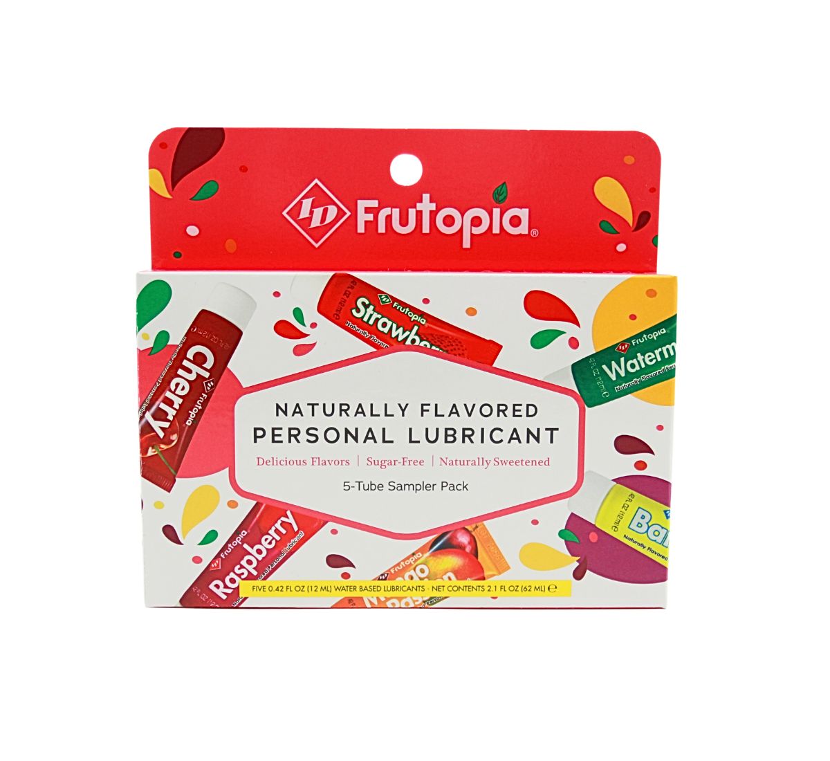 FRUTOPIA Naturally Flavored Personal Lubricant 5-Tube 12ml - ID ID Lubricants - Boutique Séduction